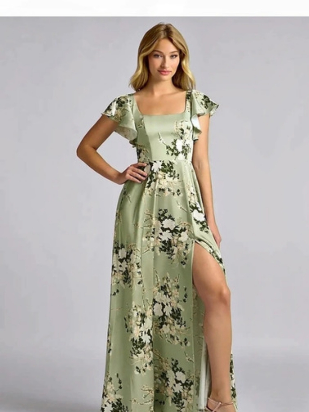 Azazie Bondi - floral vines size 18